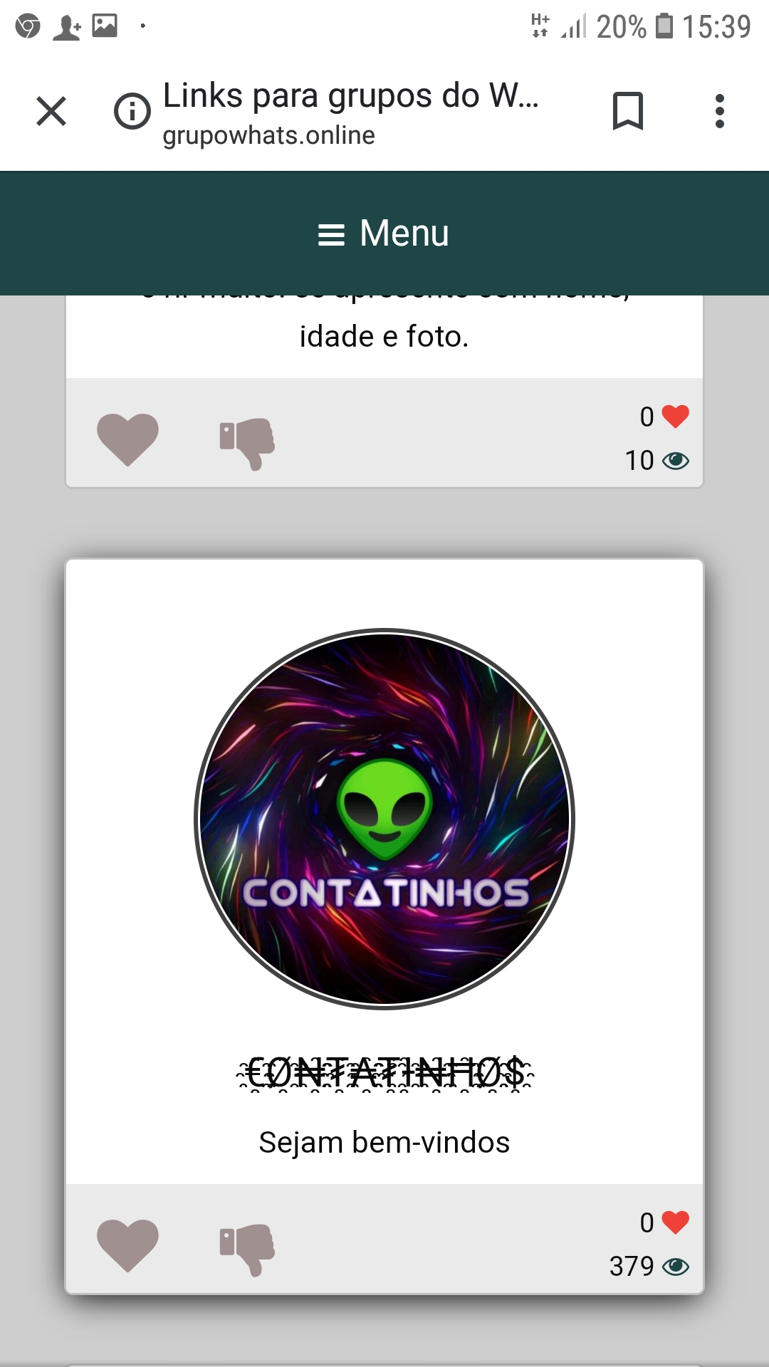 Grupos do Zap contatinhos